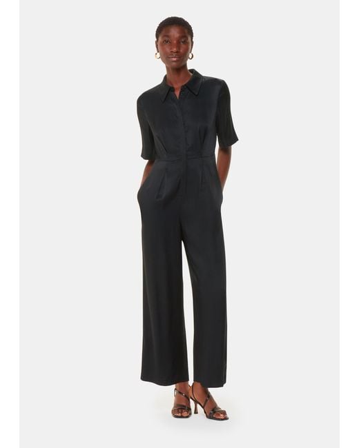 Whistles Black Edina Jumpsuit