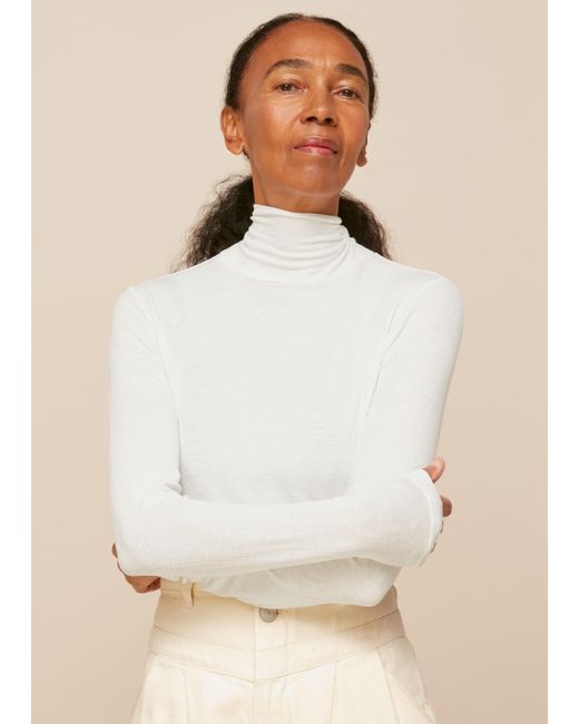 Whistles Natural Essential Polo Neck