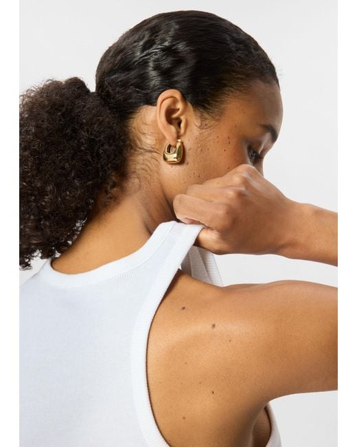 Whistles White Classic Ribbed Vest
