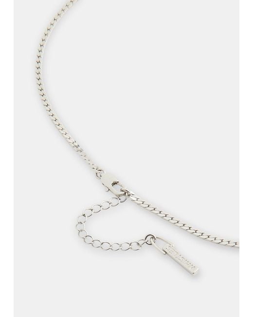 Whistles White Classic Snake Chain Necklace