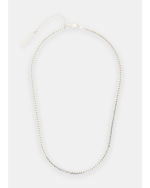 Whistles White Classic Snake Chain Necklace
