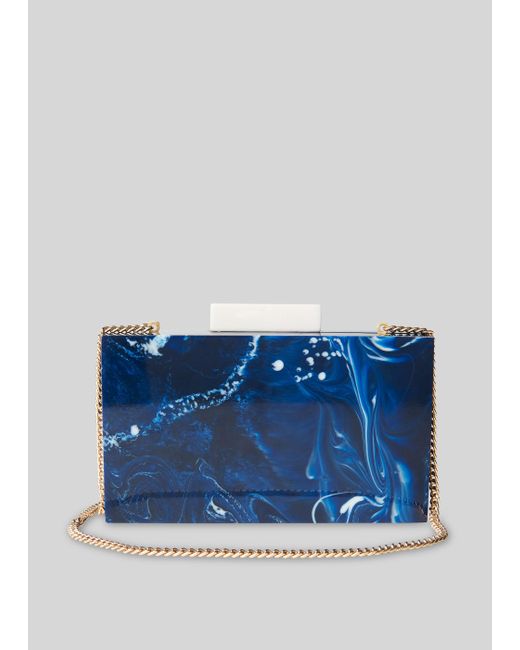 Whistles Blue Eleanor Resin Clutch