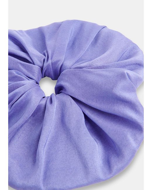 Hai Blue Dupion Scrunchie