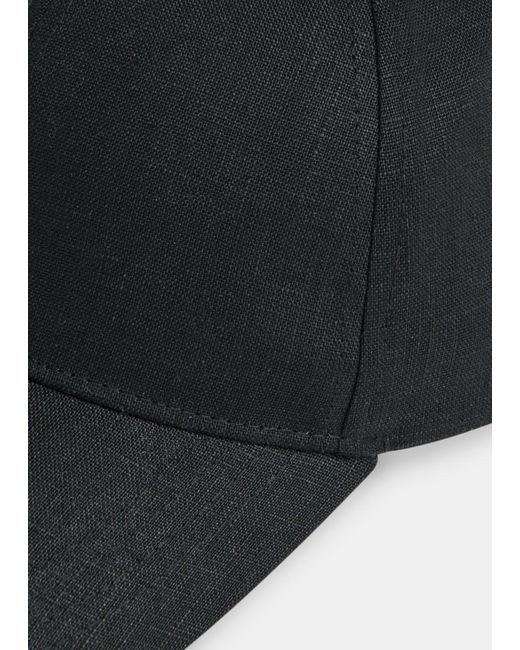 Whistles Black Linen Cap