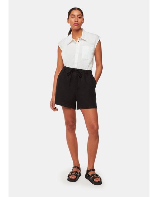 Whistles White Olivia Linen Shirt