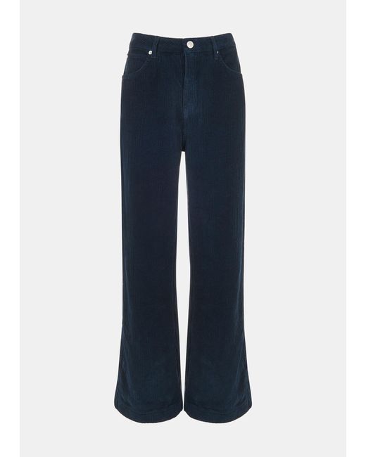 Whistles Corduroy Flared Jean in Blue Lyst