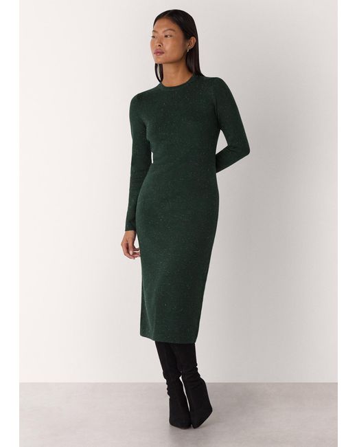 Whistles Black Petite Annie Sparkle Knit Dress