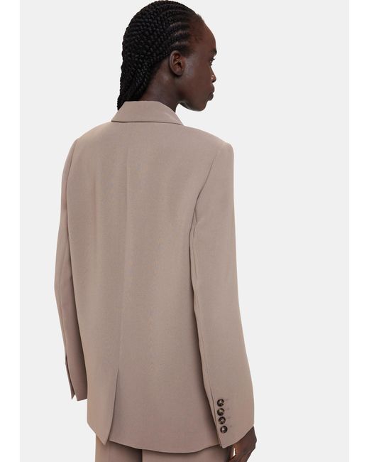Whistles Natural Nina Double Breasted Blazer