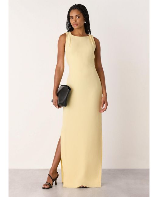 Whistles Natural Tie Back Maxi Dress