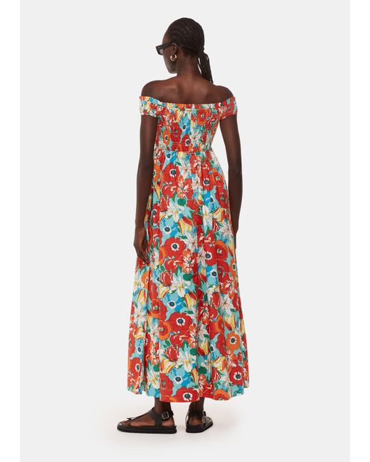 Whistles White Blossom Tulips Bardot Dress