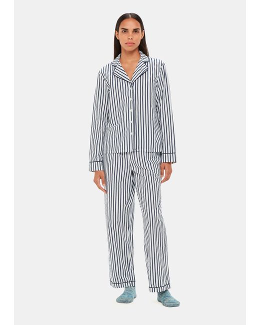 Whistles Gray Stripe Pyjamas