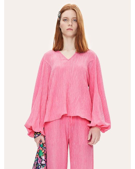 Stine Goya Ida Blouse in Pink - Lyst