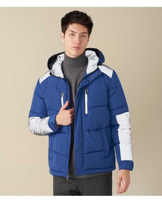 Mens reflective cheap bubble coat