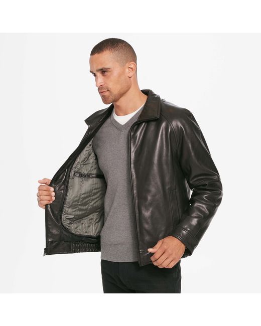 Wilsons Leather Big & Tall Brian Leather Jacket With Zipout