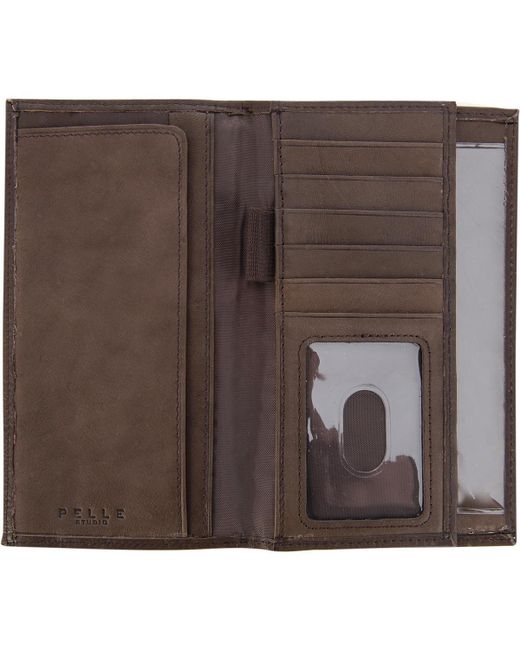 Wilsons Leather Checkbook Leather Cover in Brown for Men Lyst