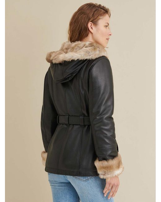 Women S Black Plus Size Belted Leather Jacket