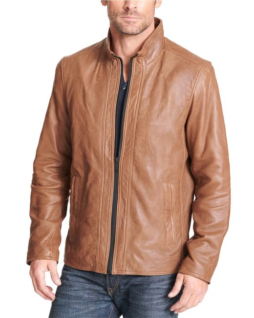 Wilsons Leather Brown Buttery Soft Genuine Leather Jacket for men