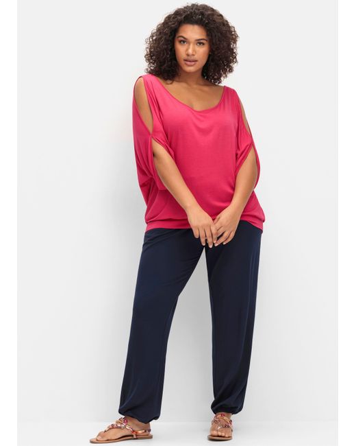 Sheego Red Jerseyhose