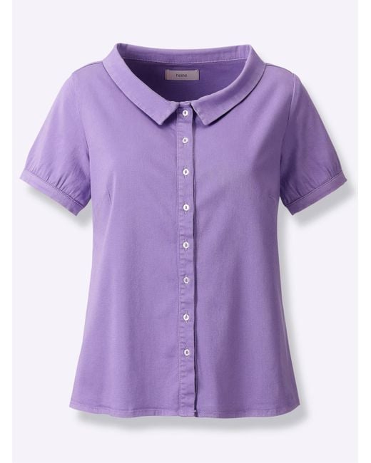 heine Purple Bluse