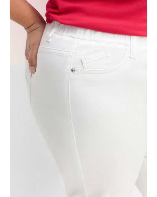 Sheego White Schlupfhose