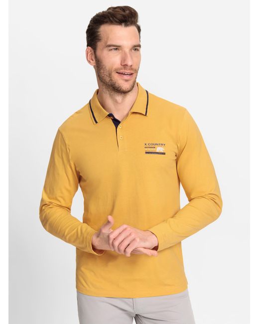 Catamaran Langarm-Poloshirt in Multicolor für Herren