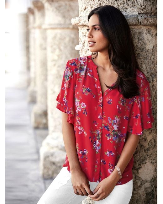 WITT Red Druckbluse