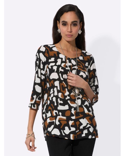 WITT Black Druckbluse