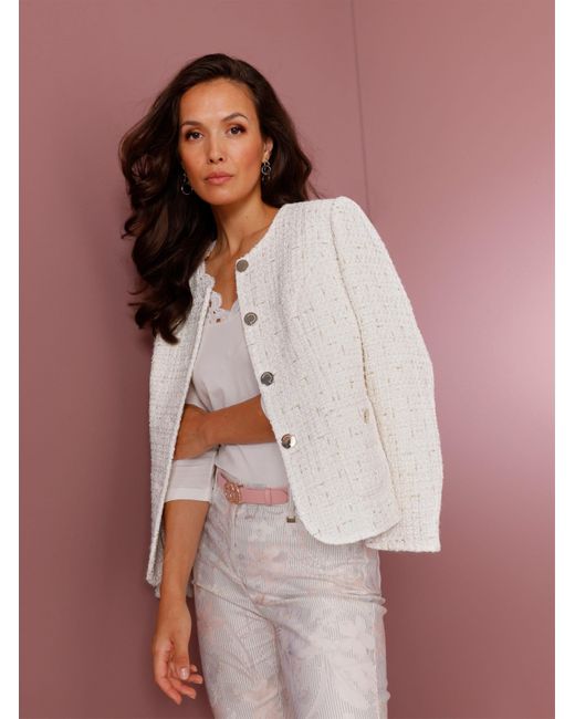 CREATION L PREMIUM Pink Bouclé-Blazer