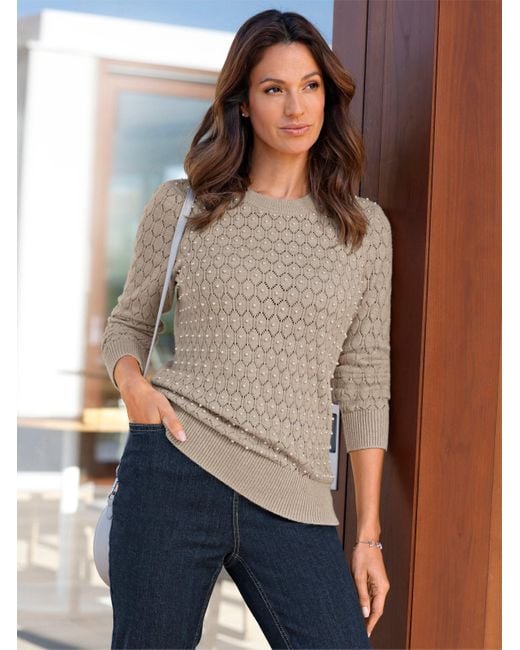 WITT Blue Ajourpullover