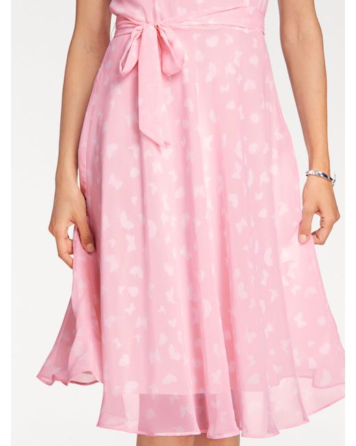heine Druck-Kleid - Länge ca. 106 cm in Pink | Lyst DE