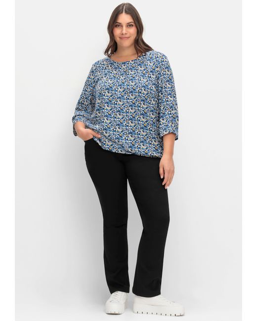 Sheego Blue Bootcuthose
