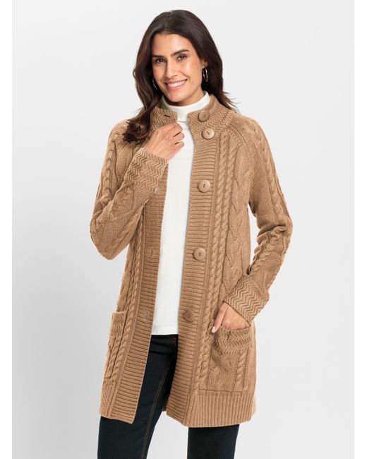 WITT Natural Longstrickjacke