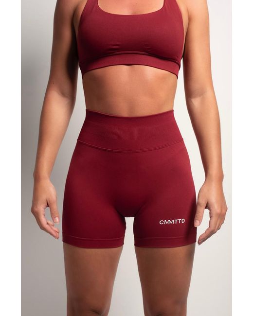 Cmmttd Red Seamless Sculpt Short