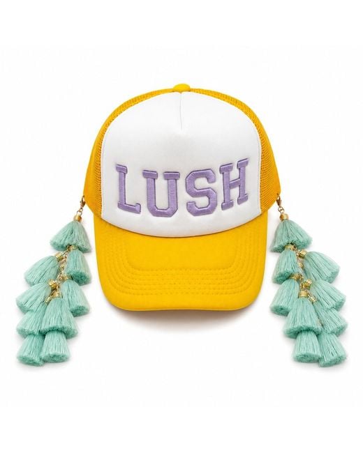 Julia Clancey Yellow Luxe Chacha Trucker Cap
