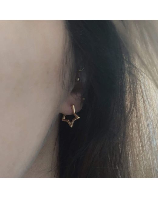 IN CAUDA VENENUM Metallic Stella Earrings