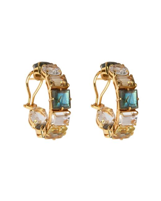 Bounkit Metallic Cielo Hoops Pierced