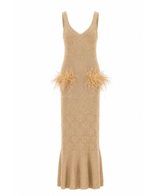 Andreeva Natural Camel Knit Dress