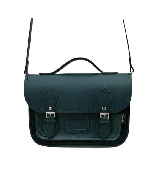 Zatchels Green Leather Midi Satchel