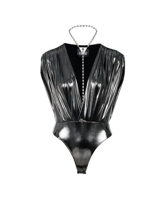 Vazaf Black Foil Bodysuit