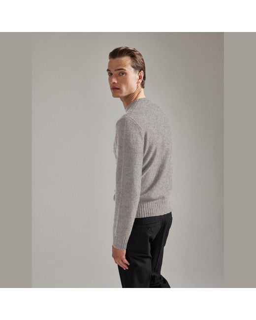 Salts Gray Lofty Knit Crew Neck Sweater