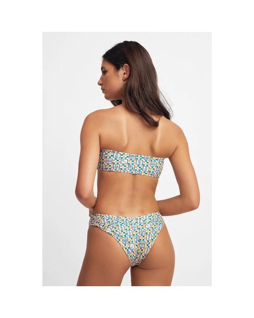 Blackbough Swim Multicolor Shelby Bandeau Top Conch Crush