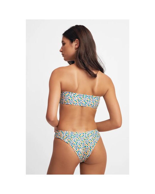 Blackbough Swim Multicolor Shelby Bandeau Top Conch Crush