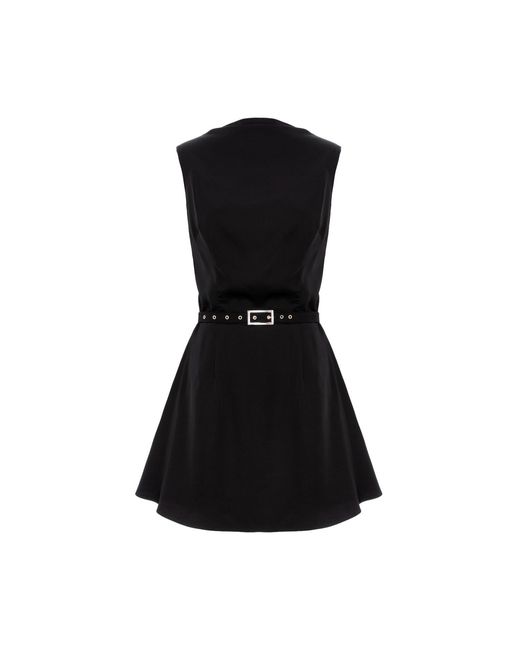 AVENUE No.29 Black Cowl Neckline A Line Viscose Mini Dress
