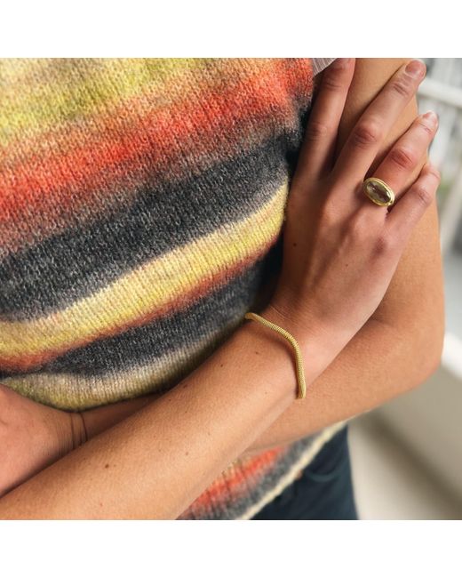 Coco & Kinney Metallic Delphi Adjustable Twist Bangle