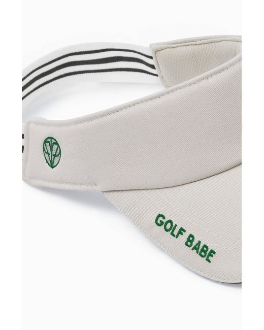 Victoria Paulsen White Neutrals Golf Babe Visor- Off