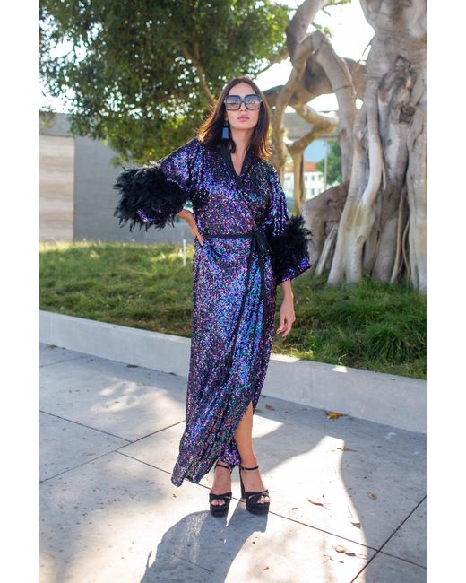 Jennafer Grace Black Marlene Wrap Dress
