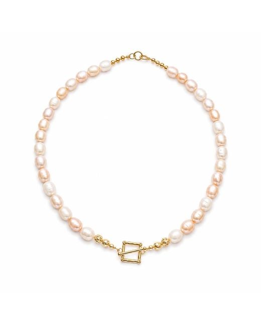 ORIGIN OF HEARTS Metallic Neutrals Tide Choker – Baroque Freshwater Pearl Choker