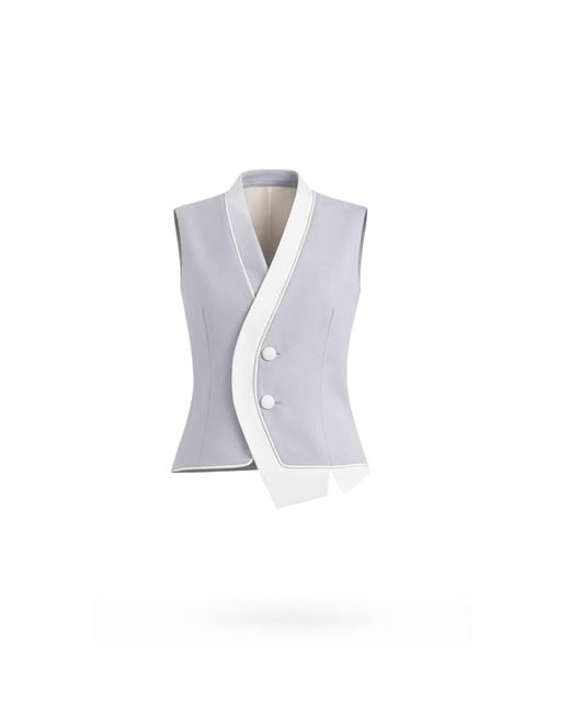 Lumina Eligma White Supplant Side Collar Vest