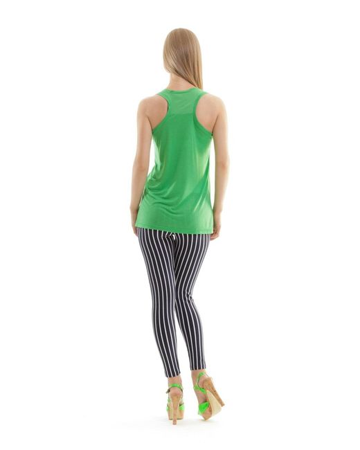 Conquista Green Racer Back Top
