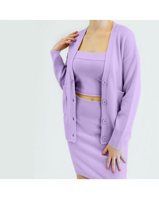 Zenzee Purple Cashmere Bralette